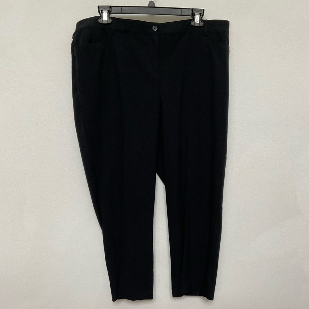 NWOT Lane Bryant Black Button Front Dress Pants Trousers Size 20 Work Career